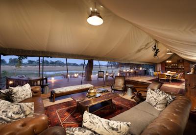 Superb game viewing right from the central guest area