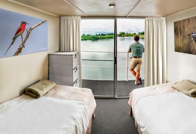 Cabins with private views of the Delta
