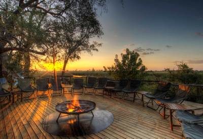 Sunset overlooking Xakanaxa Lagoon