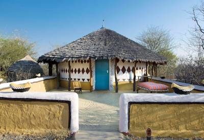 Traditional thatched cottages