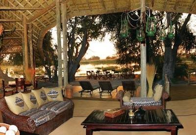 Central lounge and Okavango Delta