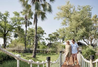 Romantic wooden walk ways