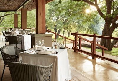 Sanctuary Chobe Chilwero dining area