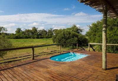 Swimming pool and viewing deck
