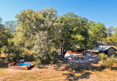 Safari camp in the famed Private Selinda Reserve