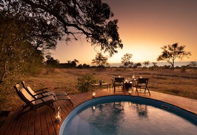 Selinda safari camp offers up a small pool