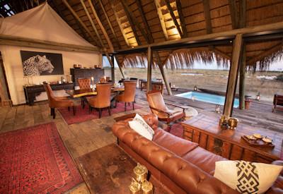Lounge area with large private veranda