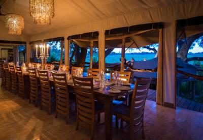 Indoor dining area