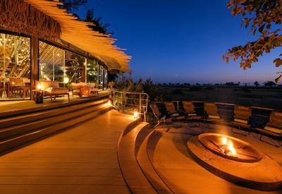 Viewing deck and fire pit