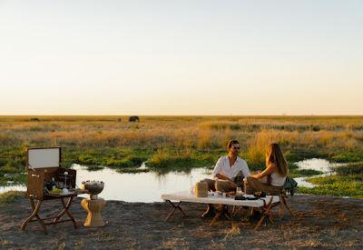 Views of the Mababe close to the Okavango Delta