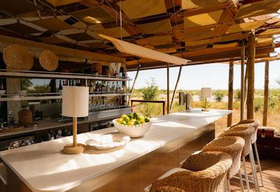 Main guest area with indoor dining room