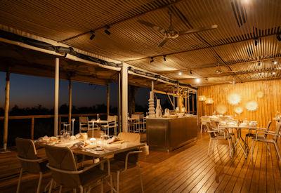 Dinning under the Botswana night sky