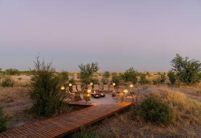 The only camp for miles and miles around, plus fire pit