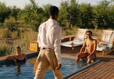 Plunge pool in one of the wilderness destinations
