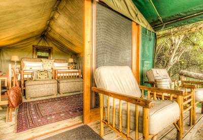 Tented Moremi safari suite