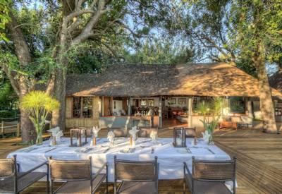 Outdoor dining area