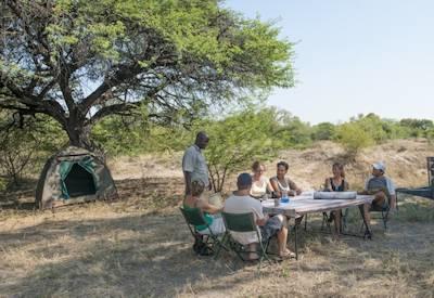 Wild camping in Botswana