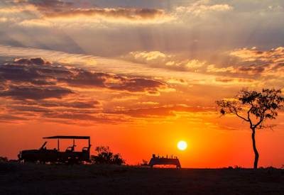 Sunset in Botswana