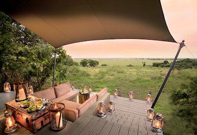 Private views out over the Masai Mara