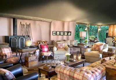 Main mess tent with beautiful lounge area