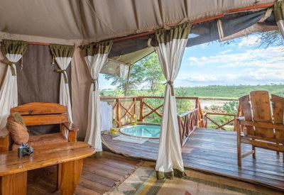 Views out over the Samburu National Reserve