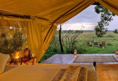 Views out over the Mara plains