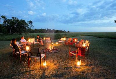 After dinning drinks surrounded by wildlife