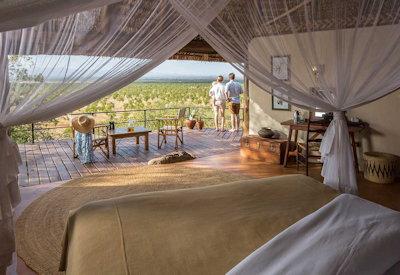 Views from Elsa's private safari suites