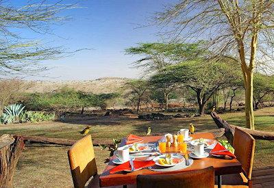 Cuisine and wine served at Elewana Lewa
