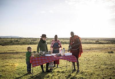 Encounter a breakfast on the Mara Plains