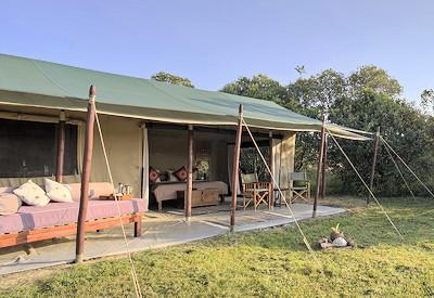 Classic tented safari feel