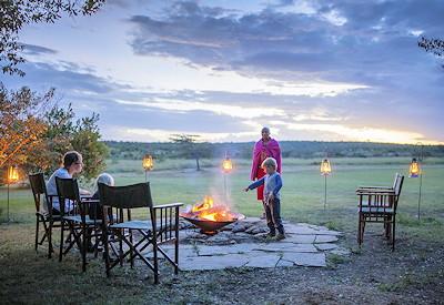 Stunning firepit at camp