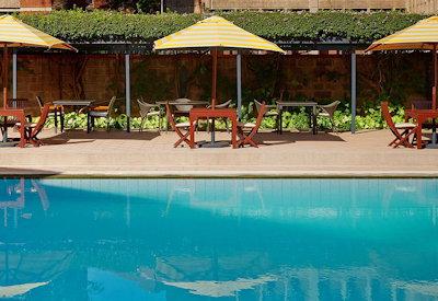 The pool at the Fairmont Nairobi Hotel