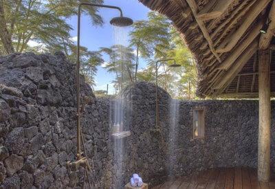 Magnificent outdoor shower area
