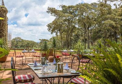 Lunch surrounded by Nairobi's suburbs
