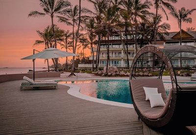 Sunsets over a classic Kenya beach