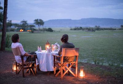 Private dining on offer at camp