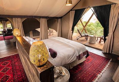 Luxurious tented safari suites