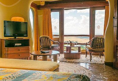 Beautiful safari lodge rooms