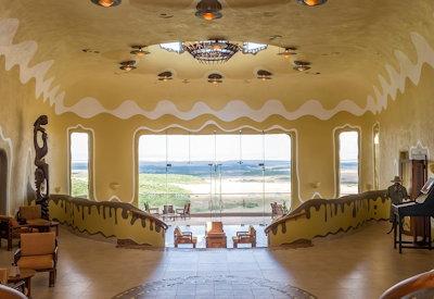The stunning central guest area