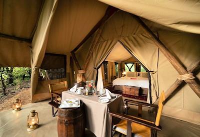 Private dining options at Toto Camp