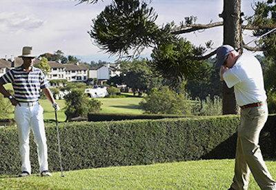 A round of golf on the in house course