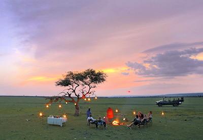 Dinning in the Masai Mara