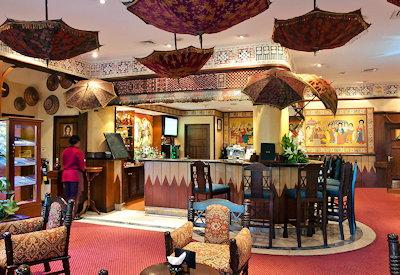 The main hotel bar area