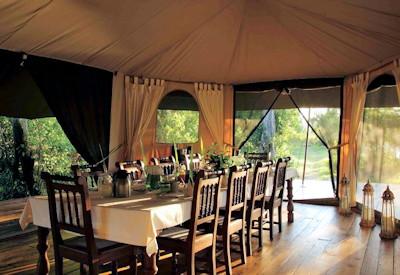 Classic tented mess tent