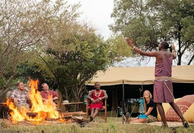 Outdoor firepit and story telling