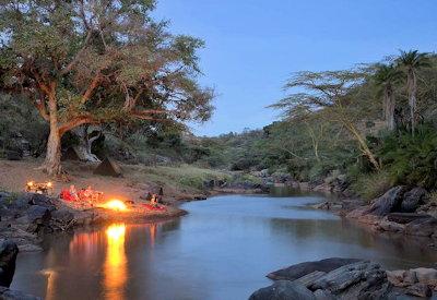 Romantic sunset options on the river bank