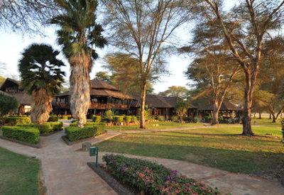 Cental guest area at Ol Tukai
