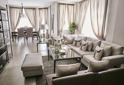 Hotel apartments with lounge