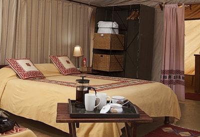 Classic Porini tented bedroom